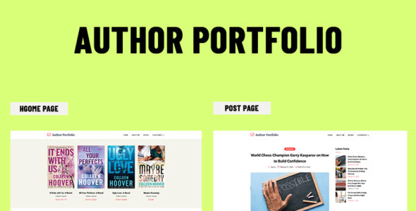Author Portfolio (RS WP Themes)