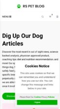 RS Pet Blog Pro (screenshot mobile)