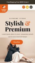 Supreme Store (screenshot mobile)