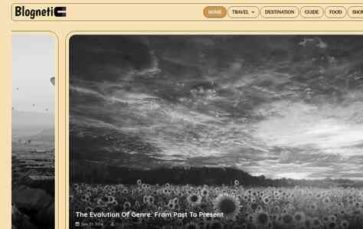 Blognetic (screenshot desktop)