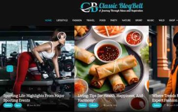 Classic BlogBell (screenshot desktop)