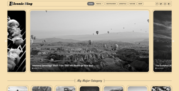 Iconic Blog (Sensational Theme)