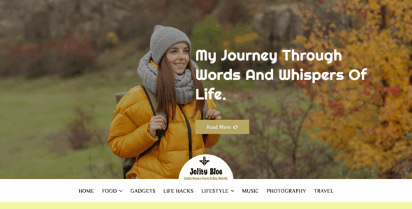 Jolity Blog (Sensational Theme)