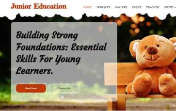 Junior Education (screenshot desktop)