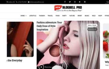 New BlogBell Pro (screenshot desktop)