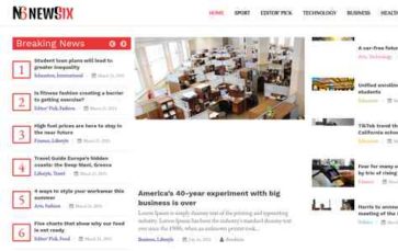 Newsix (screenshot desktop)