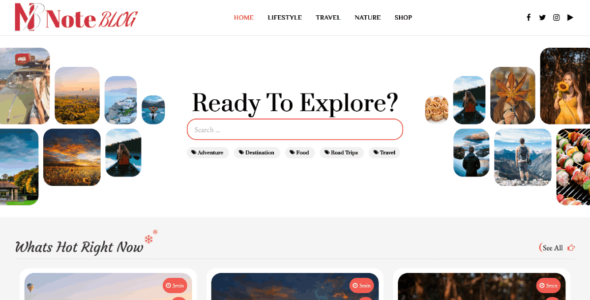 Note Blog (Sensational Theme)