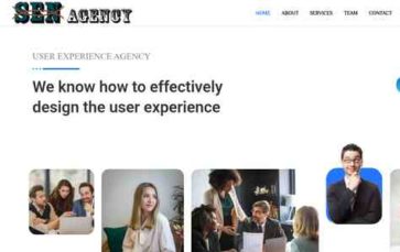 Sen Agency (screenshot desktop)