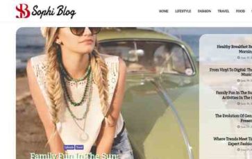 Sophi Blog (screenshot desktop)