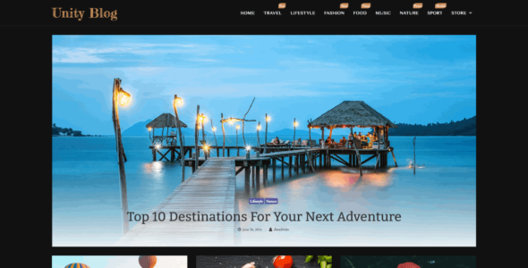 Unity Blog (Sensational Theme)