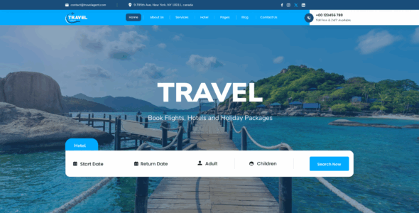 Expert Travel Agent Pro (SEO Themes Expert)
