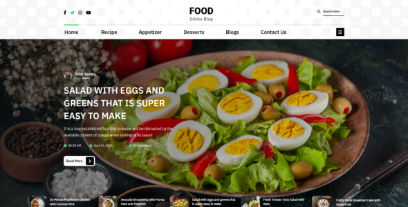 Food Critic Blogs Pro (SEO Themes Expert)