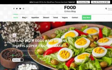 Food Critic Blogs Pro (screenshot desktop)