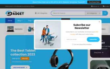 Gadget Store Pro (screenshot desktop)