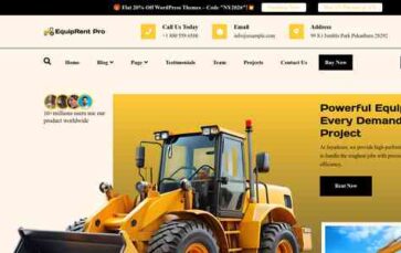 Machinery Rental Pro (screenshot desktop)