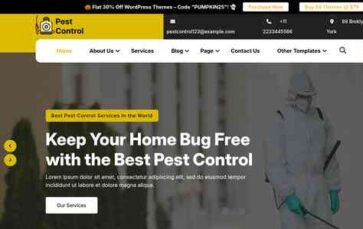 Pest Control Comapny Pro (screenshot desktop)
