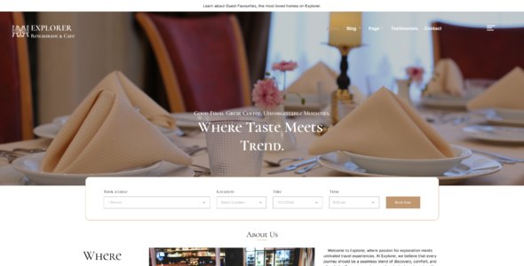 Vegan Cafe Restaurant Pro (SEO Themes Expert)