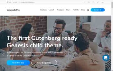 Corporate Pro (SEO Themes) - (screenshot desktop)