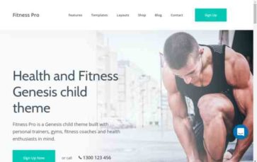 Fitness Pro (SEO Themes) - (screenshot desktop)