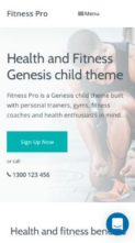 Fitness Pro (SEO Themes) - (screenshot mobile)