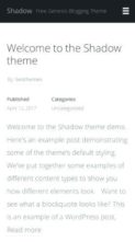 Shadow (SEO Themes) (screenshot mobile)