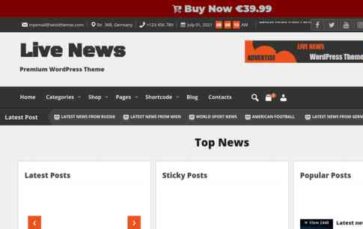 Live News Premium (screenshot desktop)