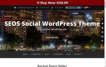 SEOS Social Premium (screenshot desktop)