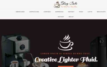 Blog Cafe (screenshot desktop)