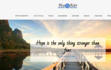 Blog Rider (screenshot desktop)