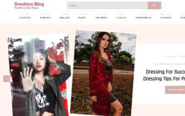 Dreshion Blog (screenshot desktop)