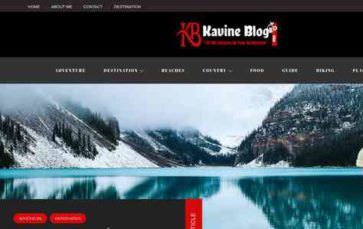 Kavine Blog Pro (screenshot desktop)