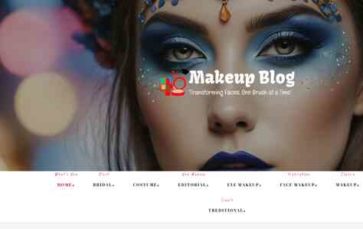 Makeup Blog (screenshot desktop)