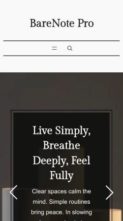 BareNote Pro (screenshot mobile)