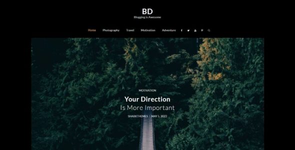 BlogJr Dark (Shark Themes)