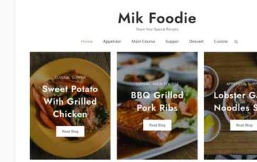 Mik Foodie (screenshot desktop)