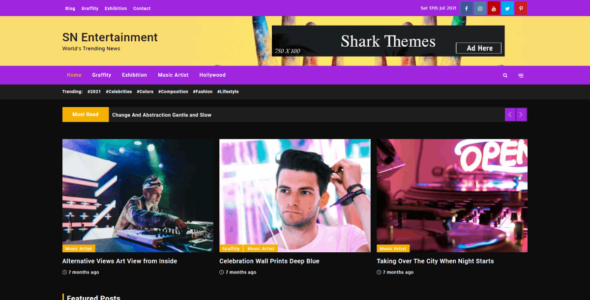 Shark News Entertainment (Shark Themes)