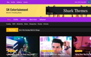 Shark News Entertainment (screenshot desktop)