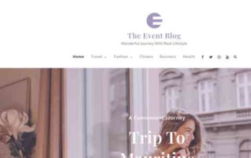 The Event Blog (screenshot desktop)