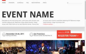 Event Manager (screenshot desktop)