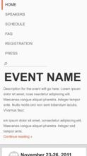 Event Manager (screenshot mobile)