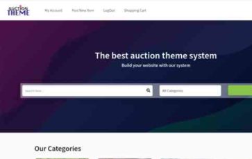 Auction (SiteMile) (screenshot desktop)