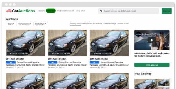 Car Auction Marketplace (SiteMile)