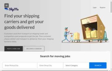 ShipMe (screenshot desktop)
