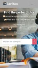 TutorTheme (screenshot mobile)
