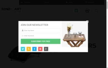 SendCart (screenshot desktop)
