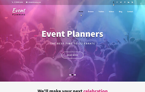 Event Planner (SKT Themes)