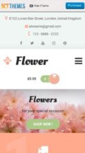 Screenshot Mobile Flower Shop (SKT Themes) (screenshot mobile)