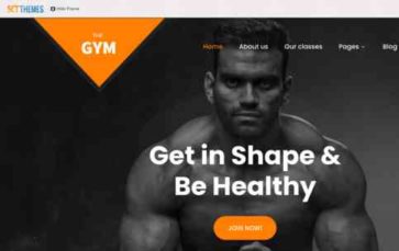 Gym Pro (SKT Themes) (screenshot desktop)