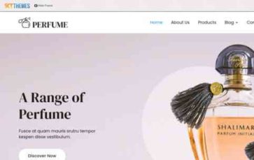 Screenshot Desktop SKT Divi Perfume (screenshot desktop)