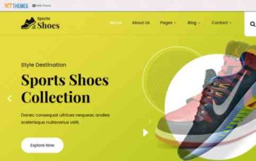 SKT Sports Shoes (screenshot desktop)